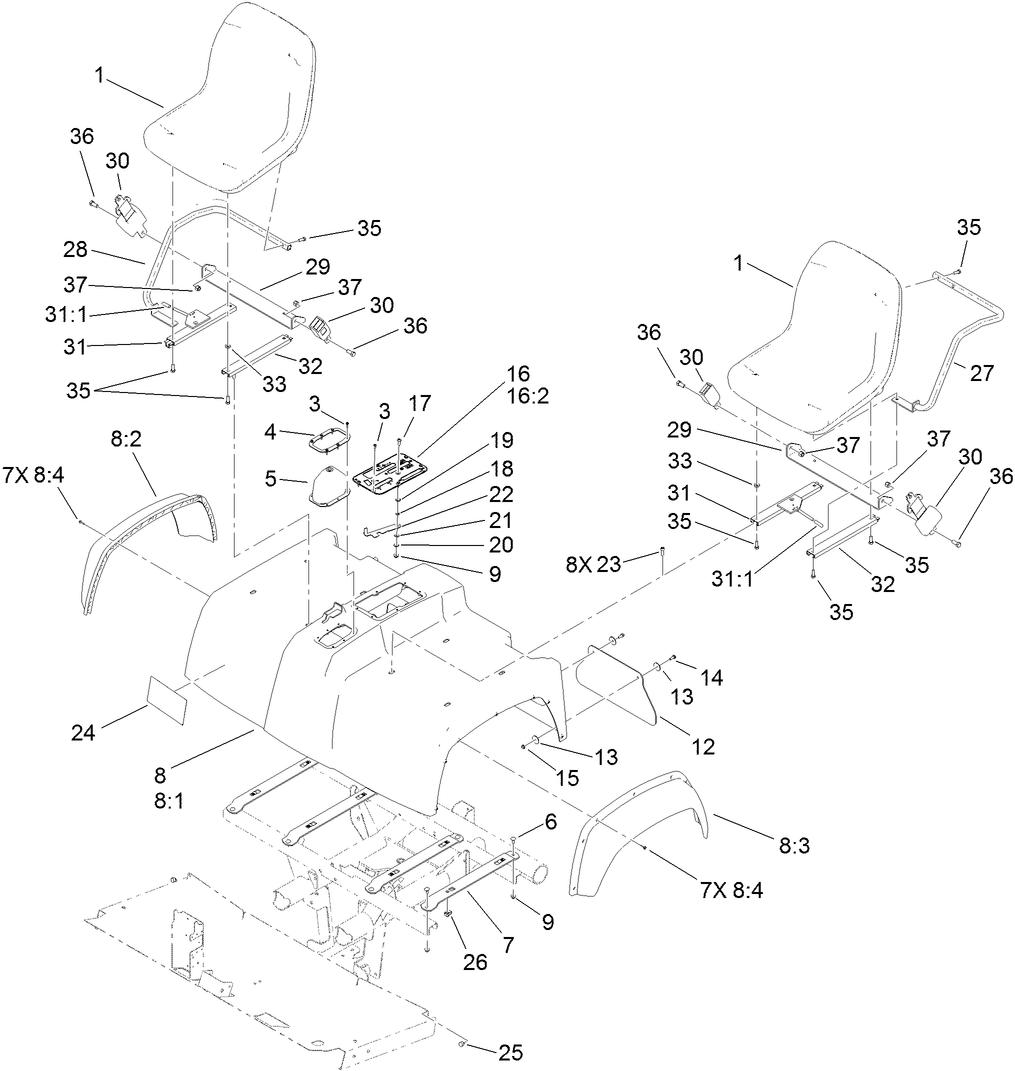 Shroud and Seat Assembly