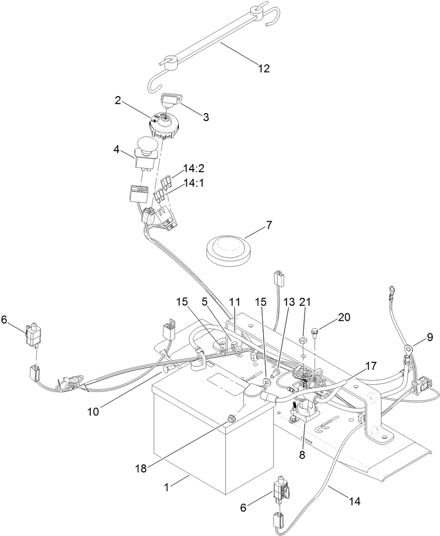 Battery and Electrical Assembly