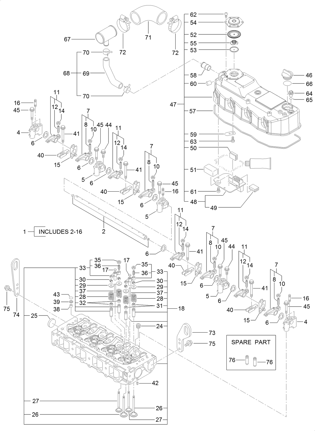 Cylinder Head and Bonnet Assembly