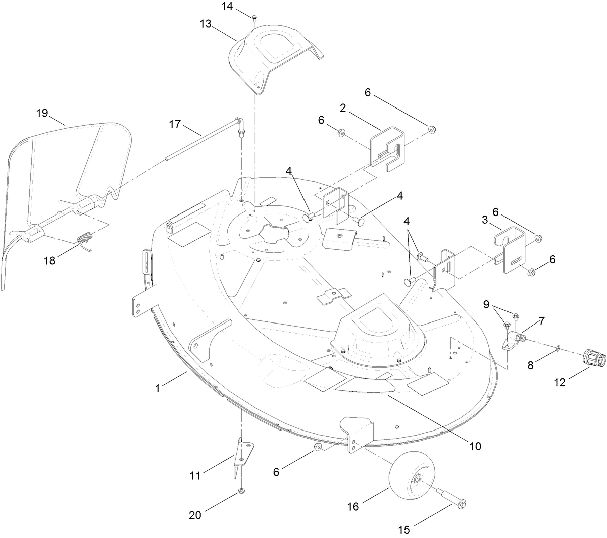 42 Inch Deck Assembly
