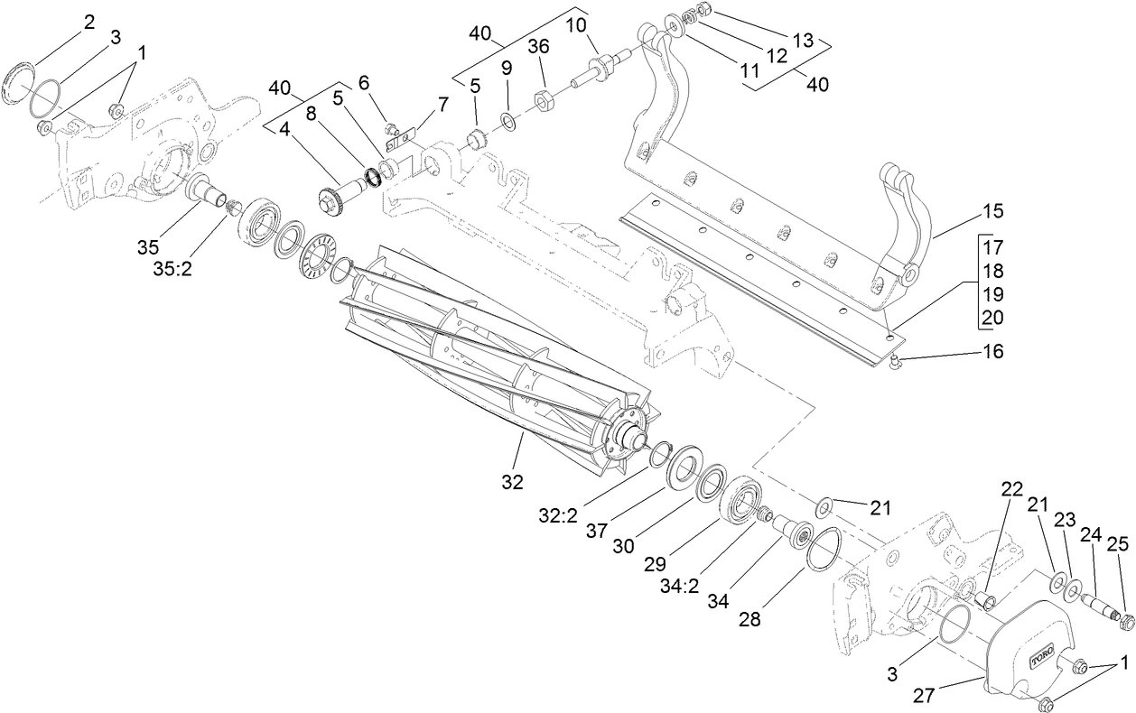 Reel and Bedbar Assembly