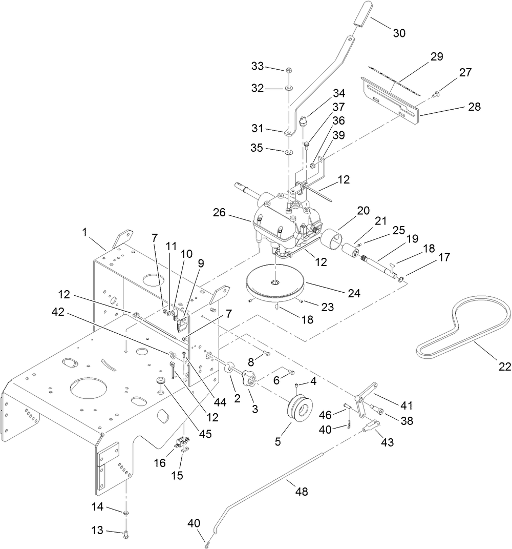 Frame and Transmission Assembly