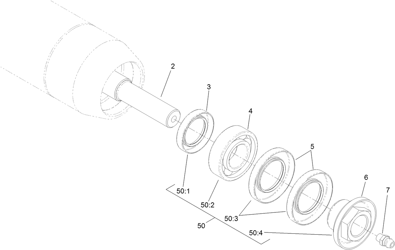 Short Rear Roller Assembly No. 112-1708