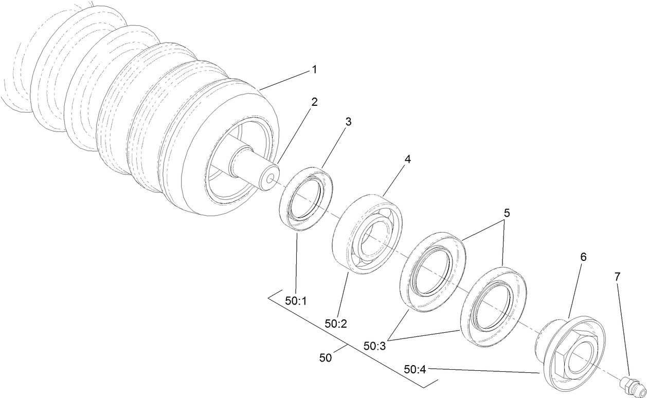 Optional Plastic Shoulder Roller Assembly No. 112-1733
