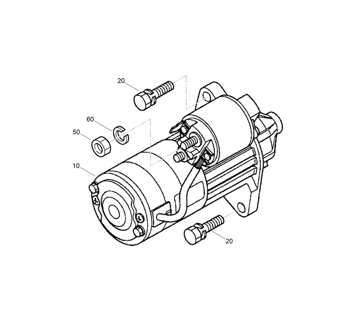 Starter Installation Assembly
