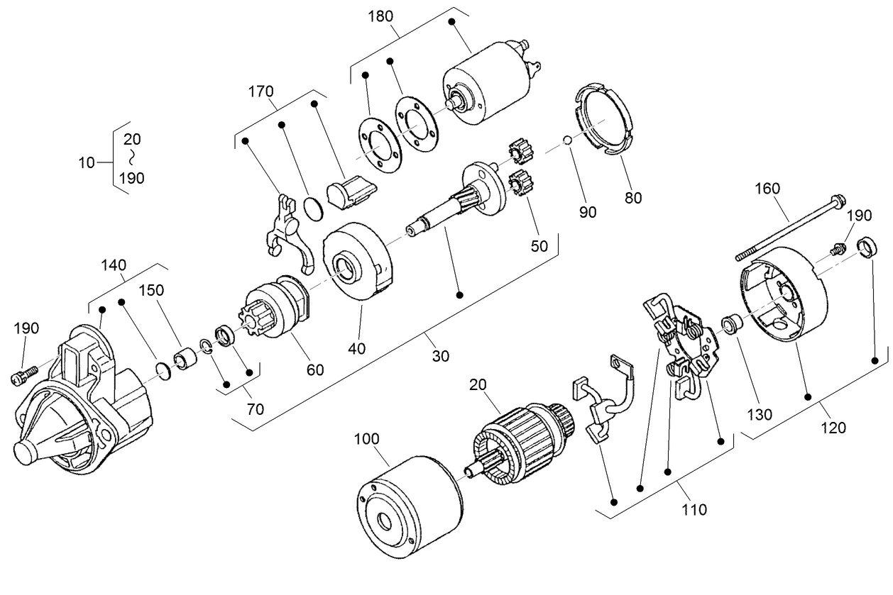 Starter Components Assembly