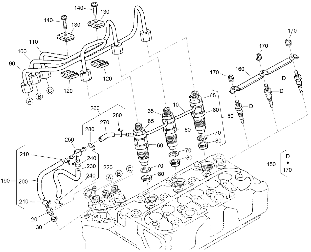 Nozzle Holder and Glow Plug Assembly