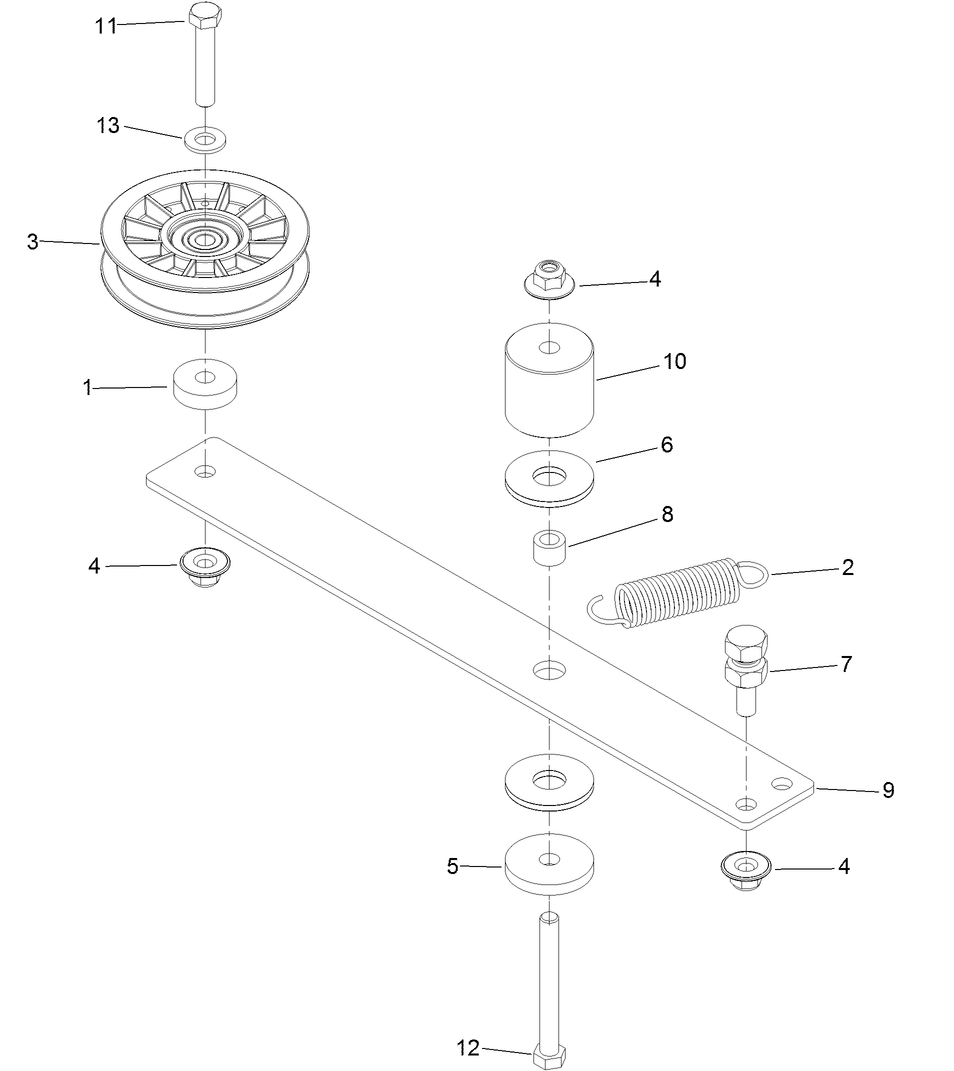 Hydro Idler Arm Assembly