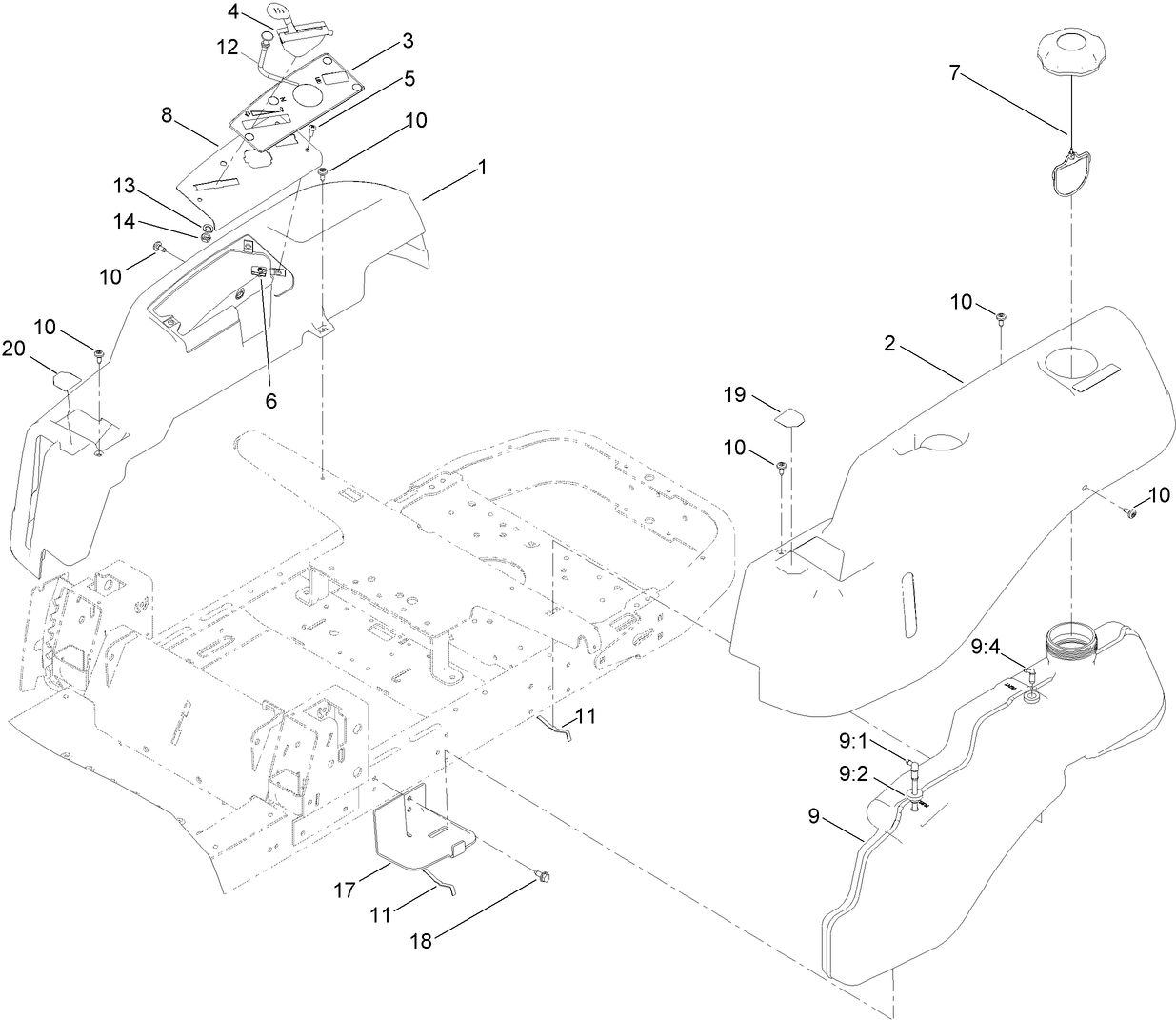 Body Styling and Fuel Pod Assembly