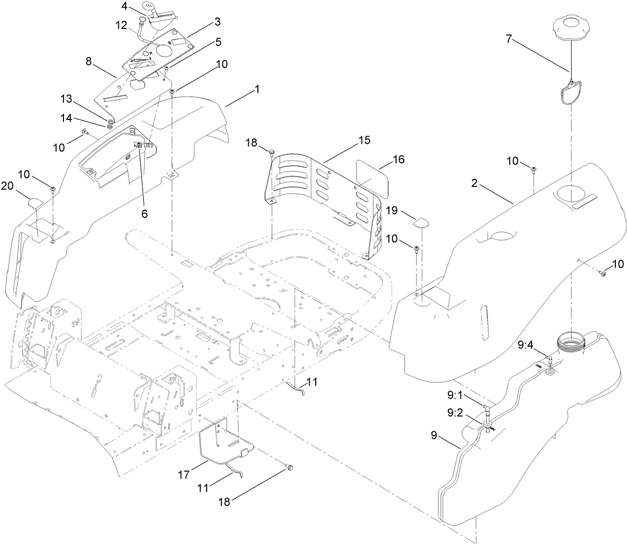 Body Styling and Fuel Pod Assembly