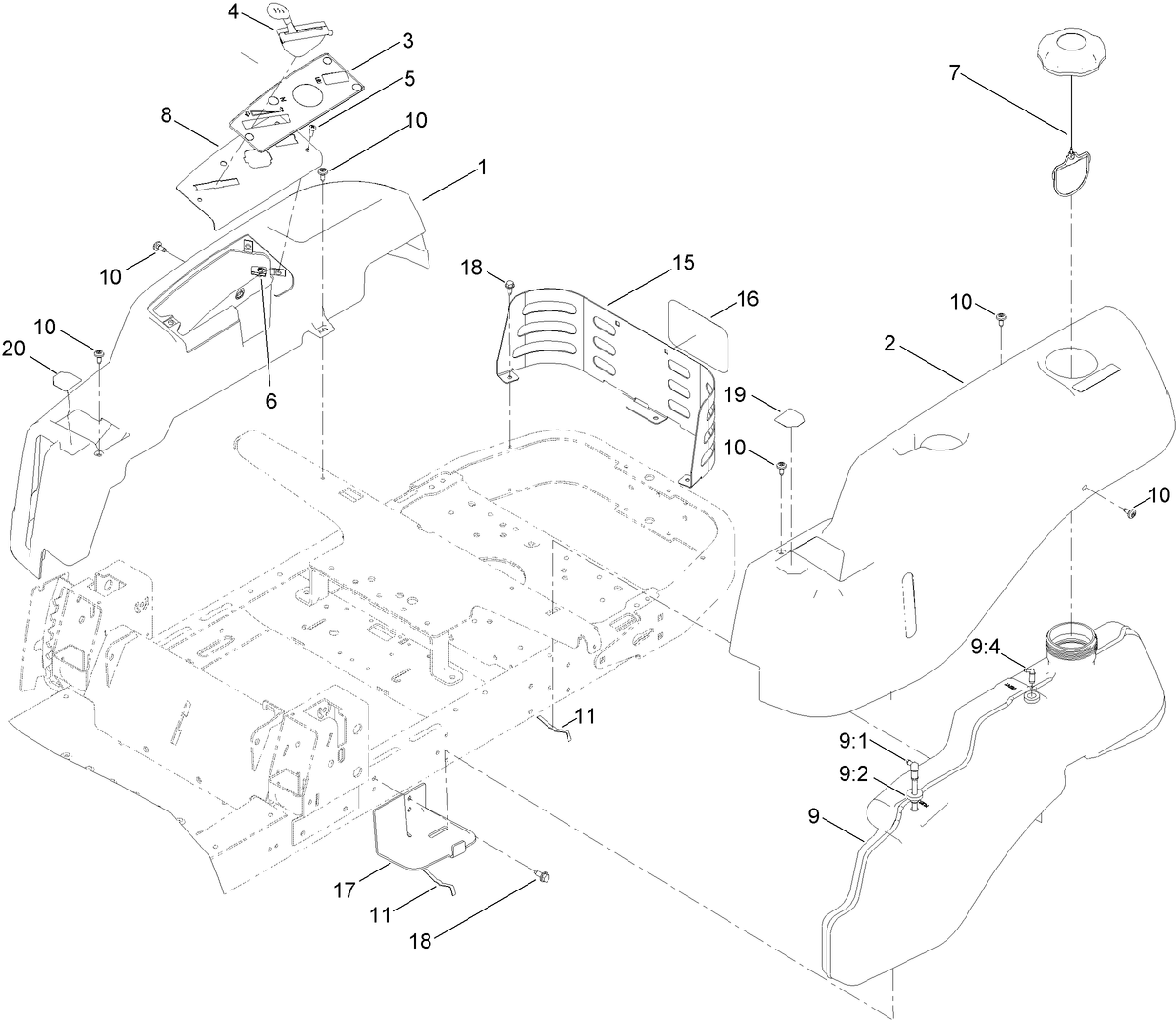Body Styling and Fuel Pod Assembly