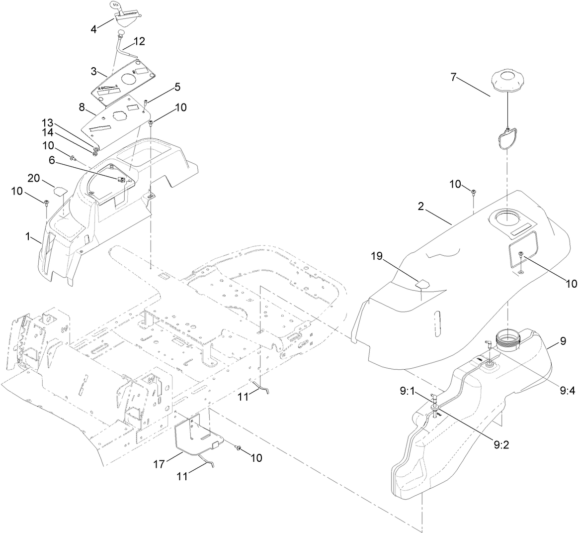 Body Styling and Fuel Pod Assembly
