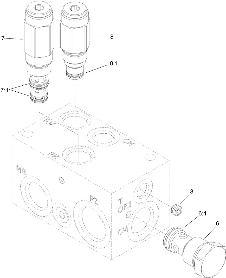 Rear Traction Manifold Assembly No. 121-3078