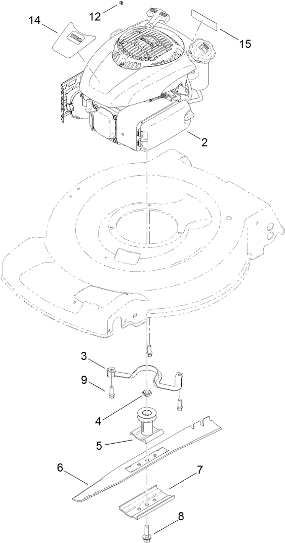 Engine and Blade Assembly