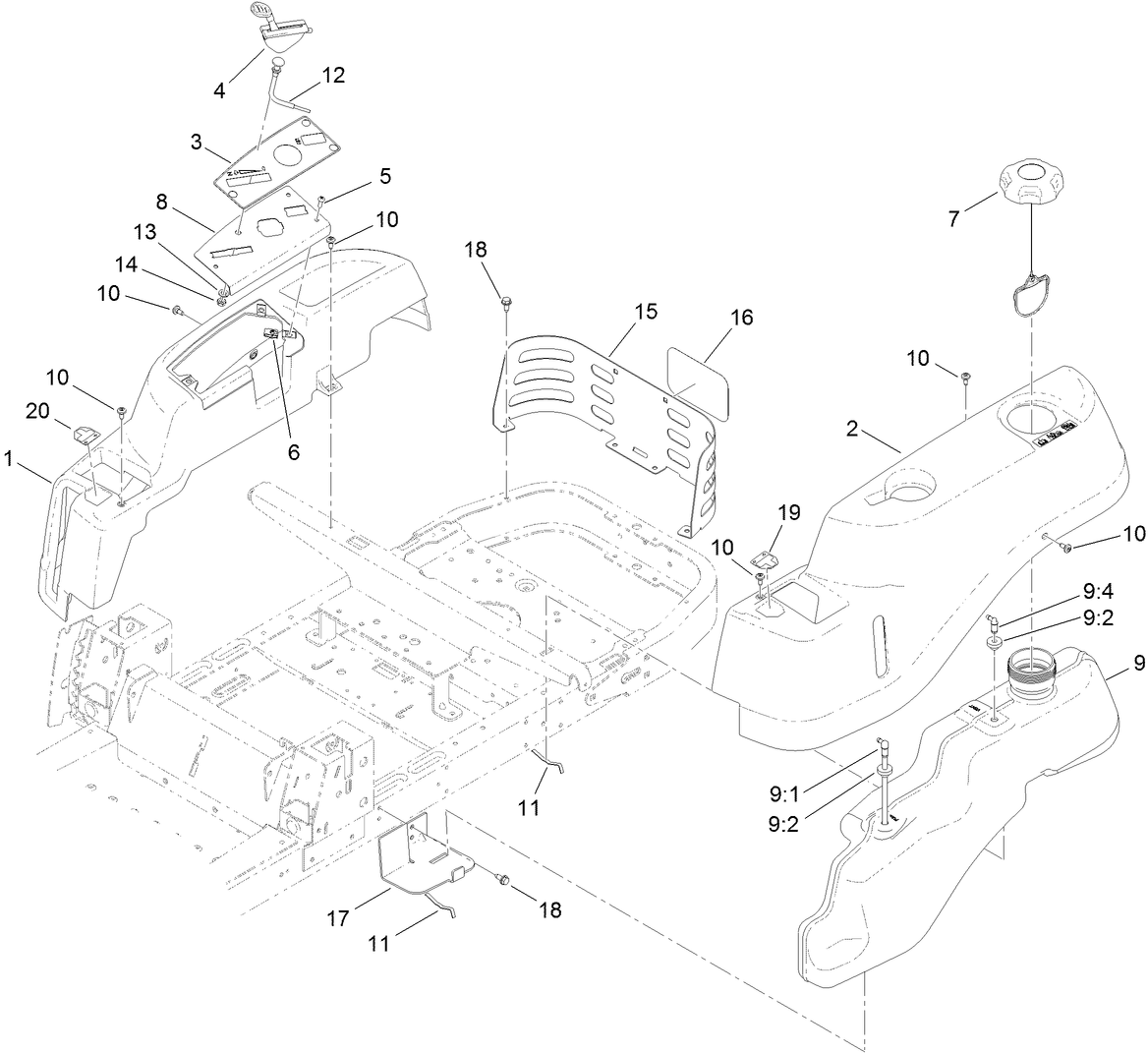 Body Styling and Fuel Pod Assembly