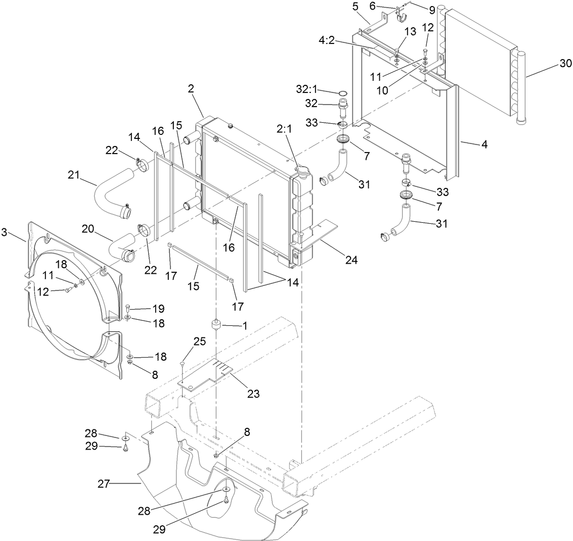 Radiator and Shroud Assembly