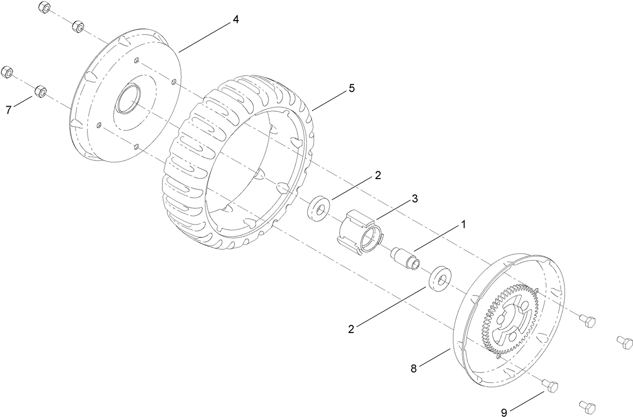 Rear Wheel Assembly No. 117-5253