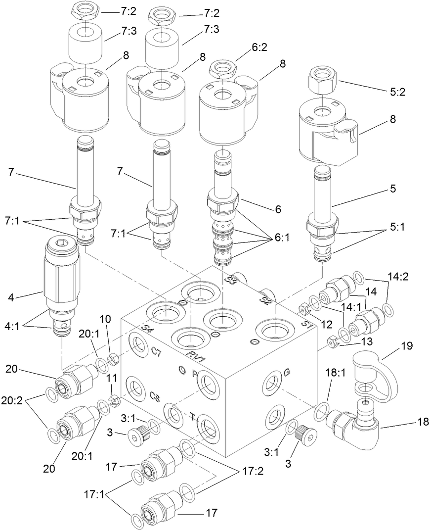 Lift Manifold Assembly No. 120-2057