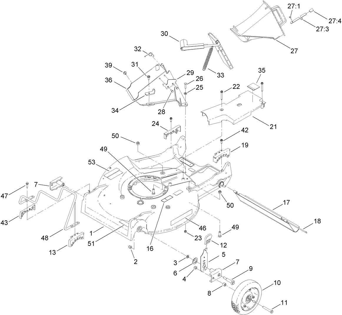 Housing and Discharge Plug Assembly