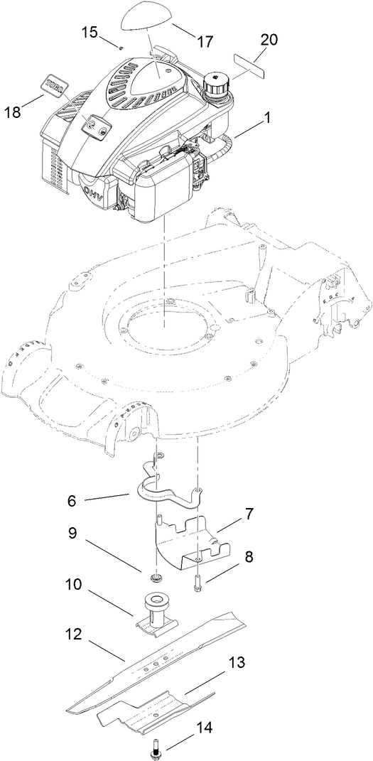 Engine and Blade Assembly