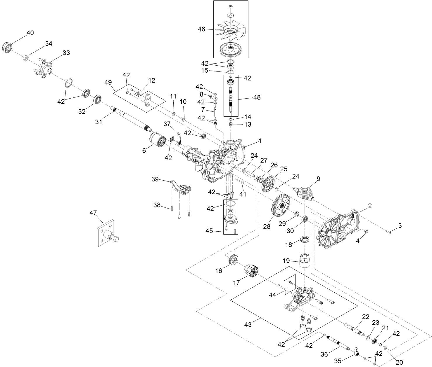 LH Transaxle Assembly No. 117-2611