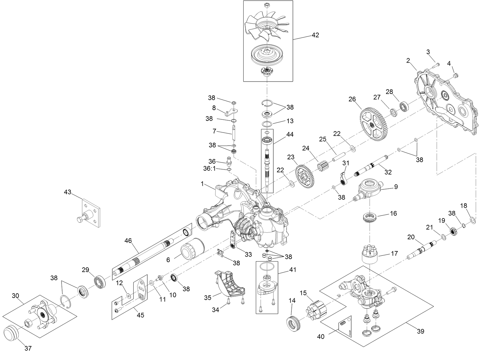 RH Transaxle Assembly No. 120-7861