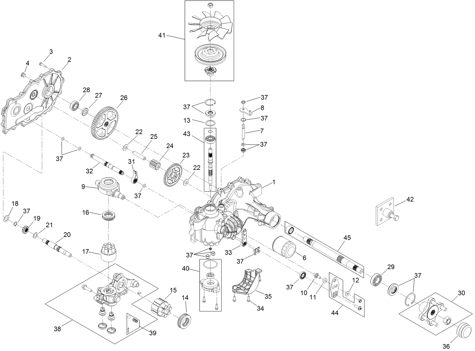 LH Transaxle Assembly No. 120-7860