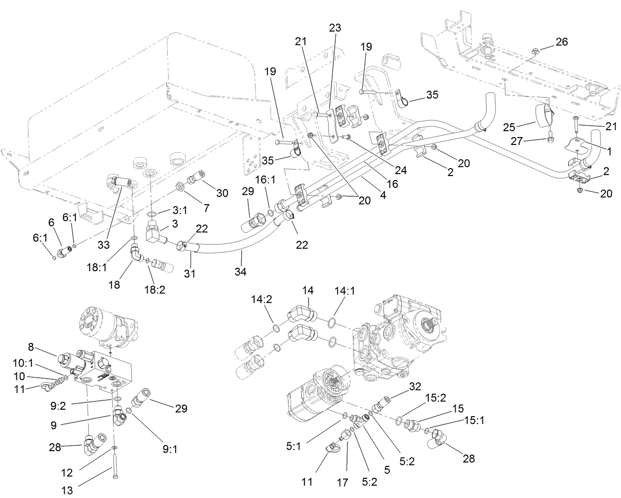 Hydraulic Pump and Filter Assembly