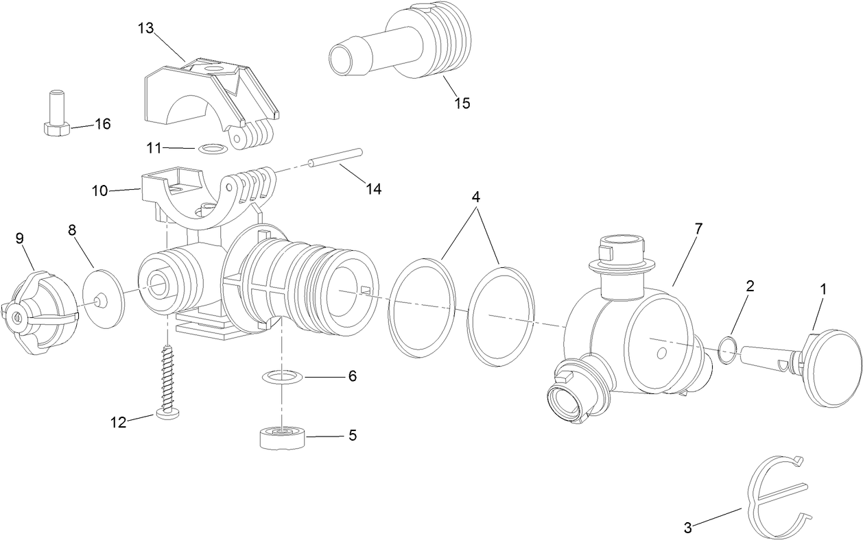 RH Single Body Turret Assembly No. 108-3726