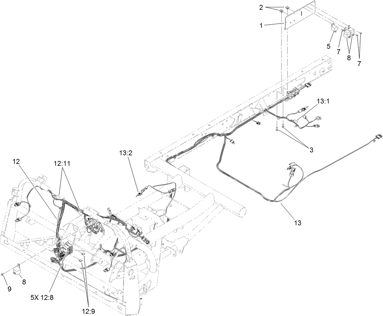 Front and Rear Wire Harness Assembly