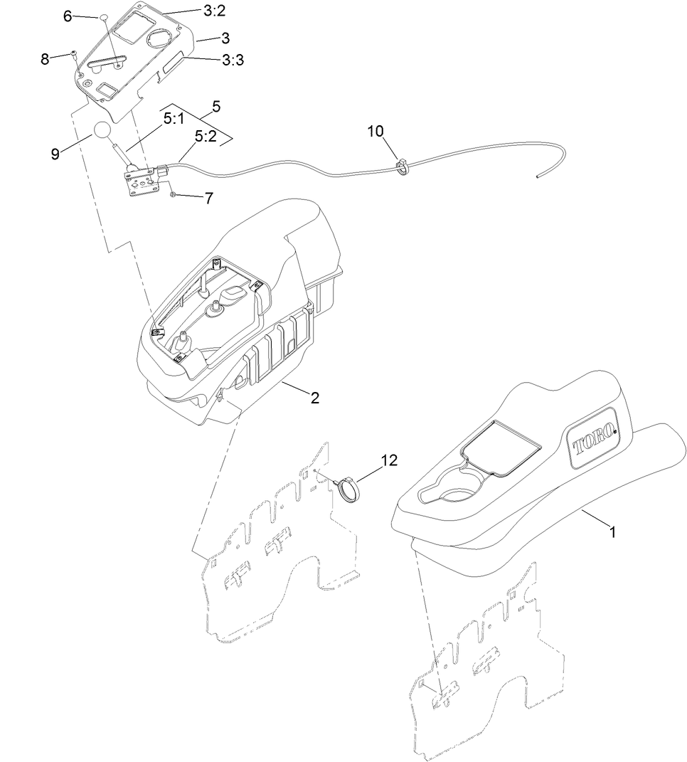 Fender, Console and Control Assembly
