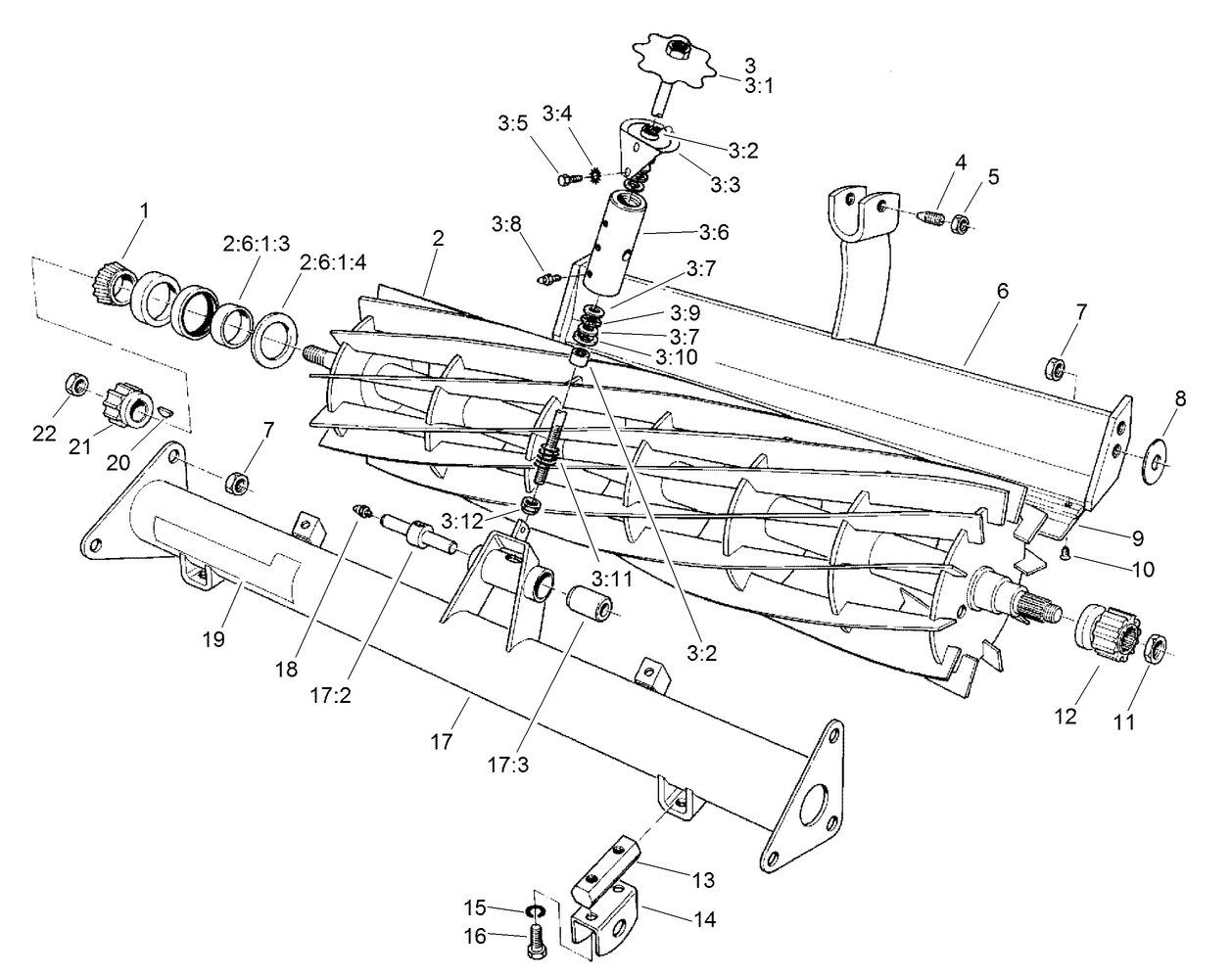 Reel and Bedbar Assembly