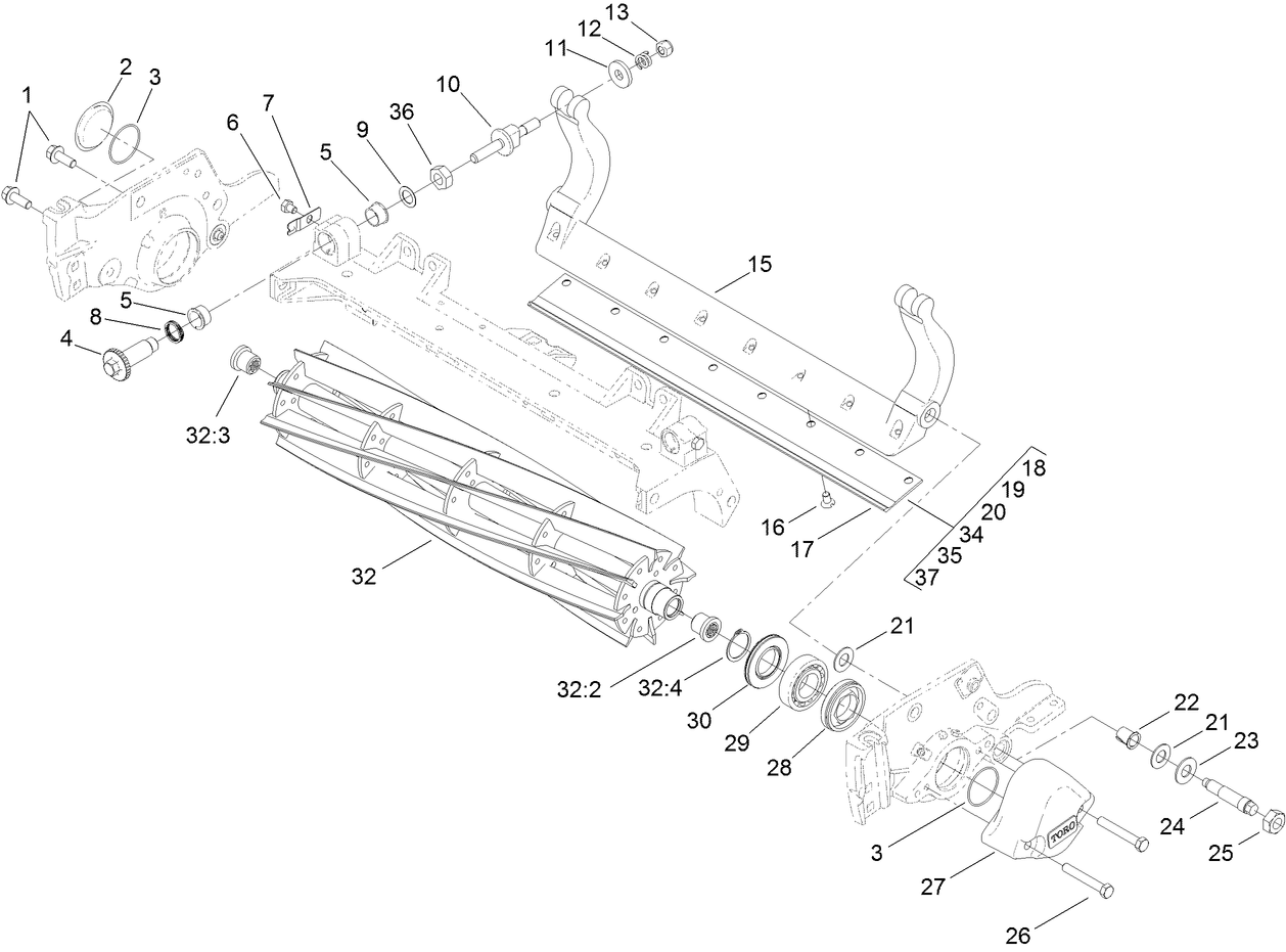 Reel and Bedbar Assembly