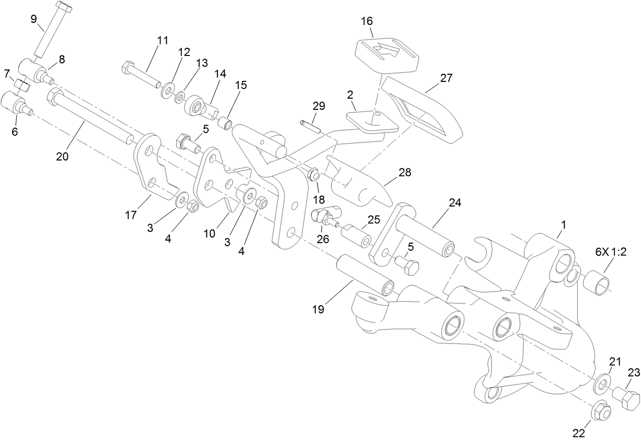 Right Hand Support Platform Assembly