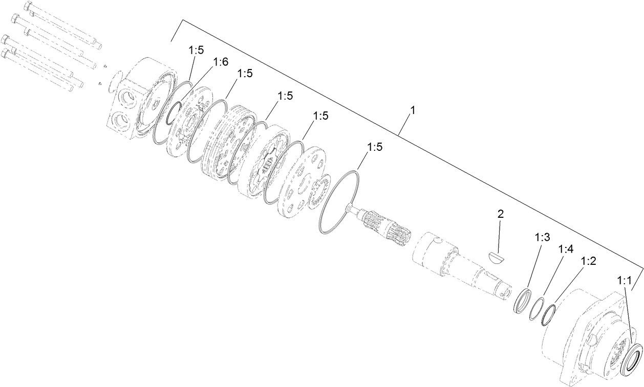 Left Hand Wheel Motor Assembly No. 117-4303