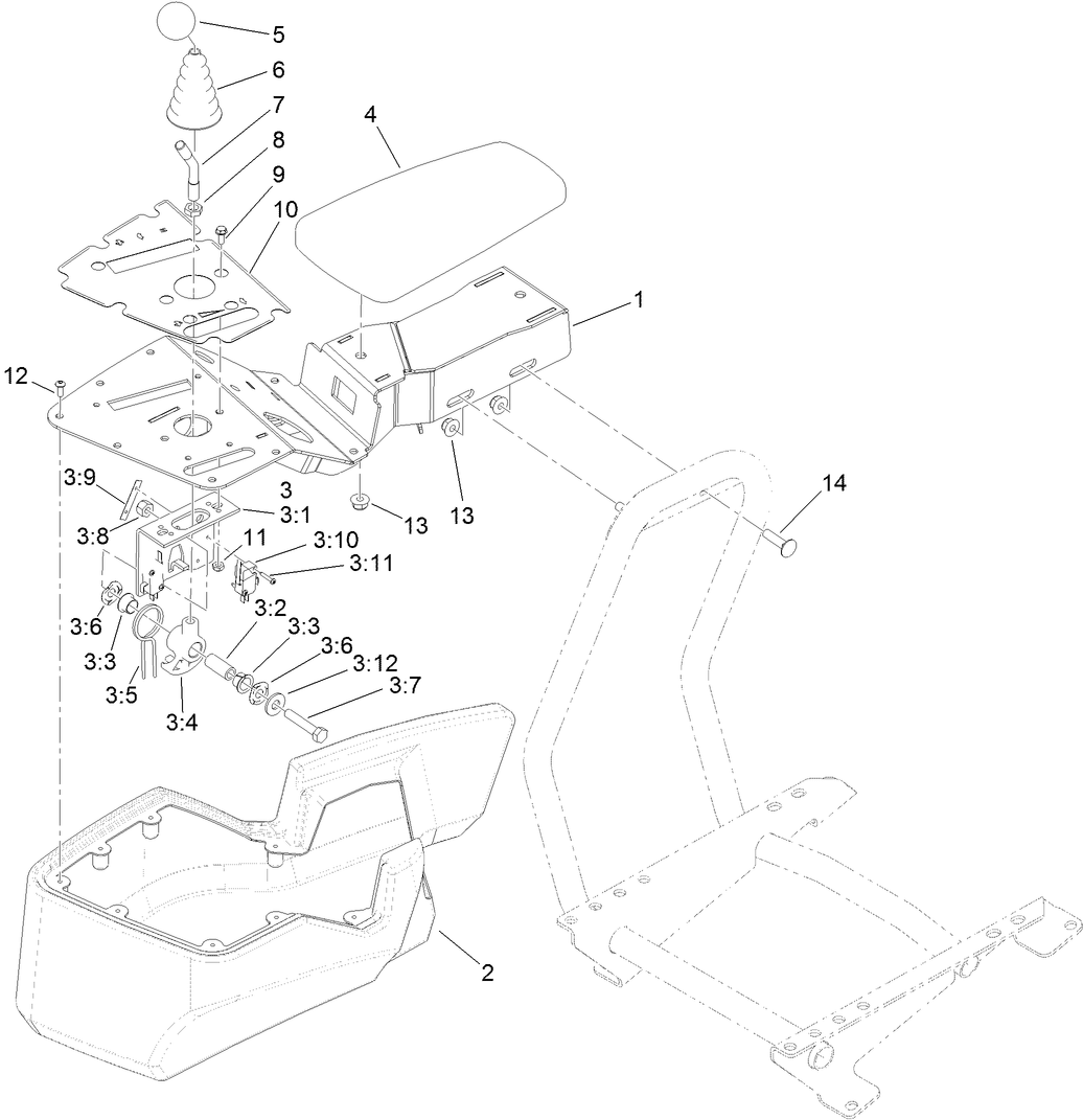 Console and Reel Control Assembly
