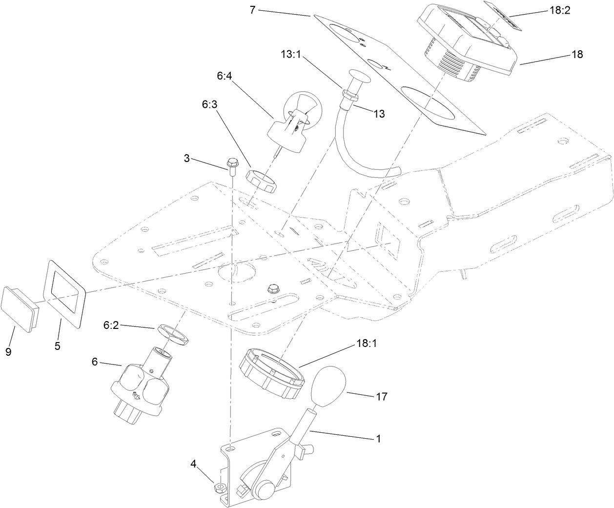 Ignition, Throttle and Choke Control Assembly