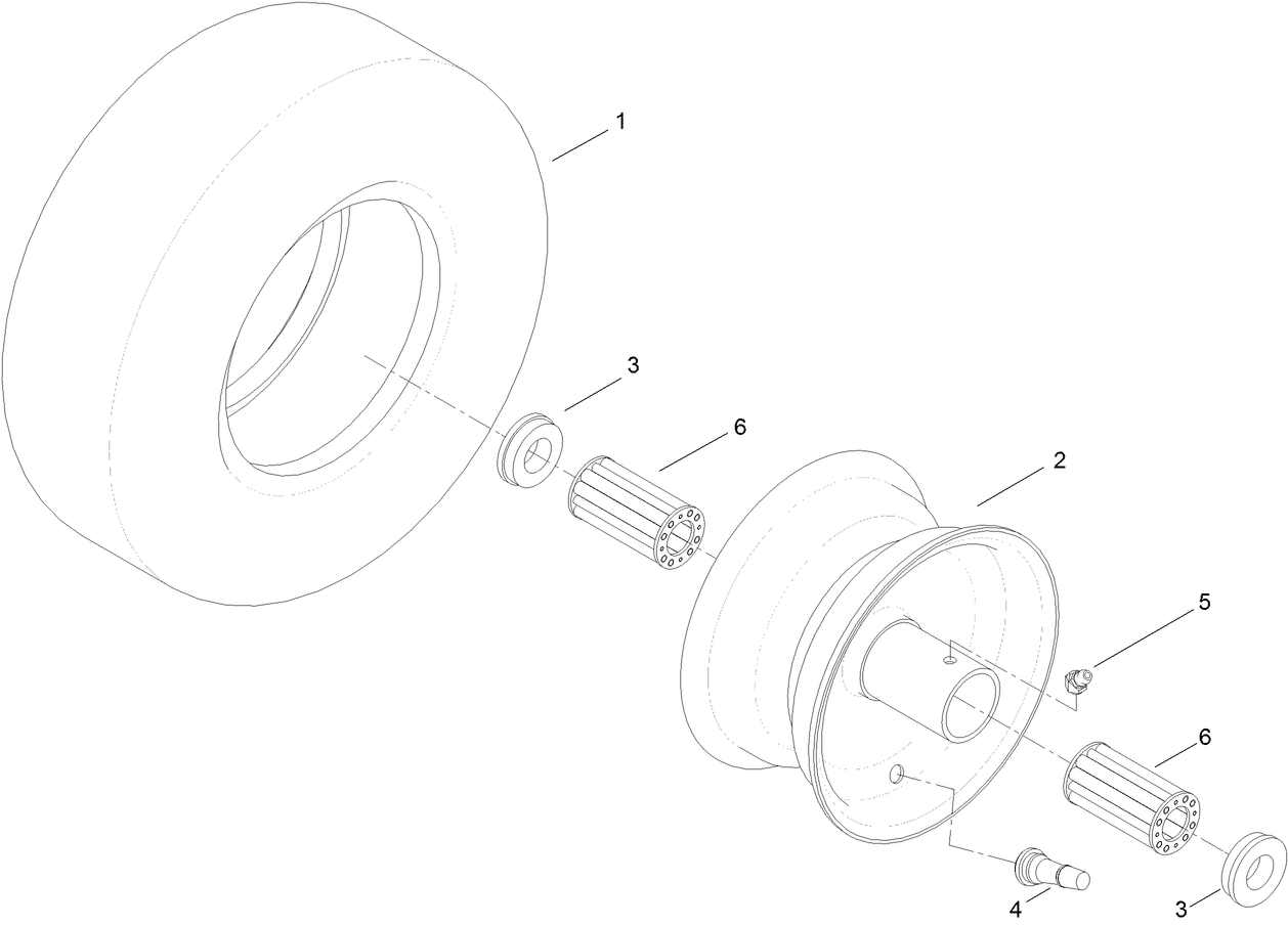 Wheel and Tire Assembly No. 121-0712