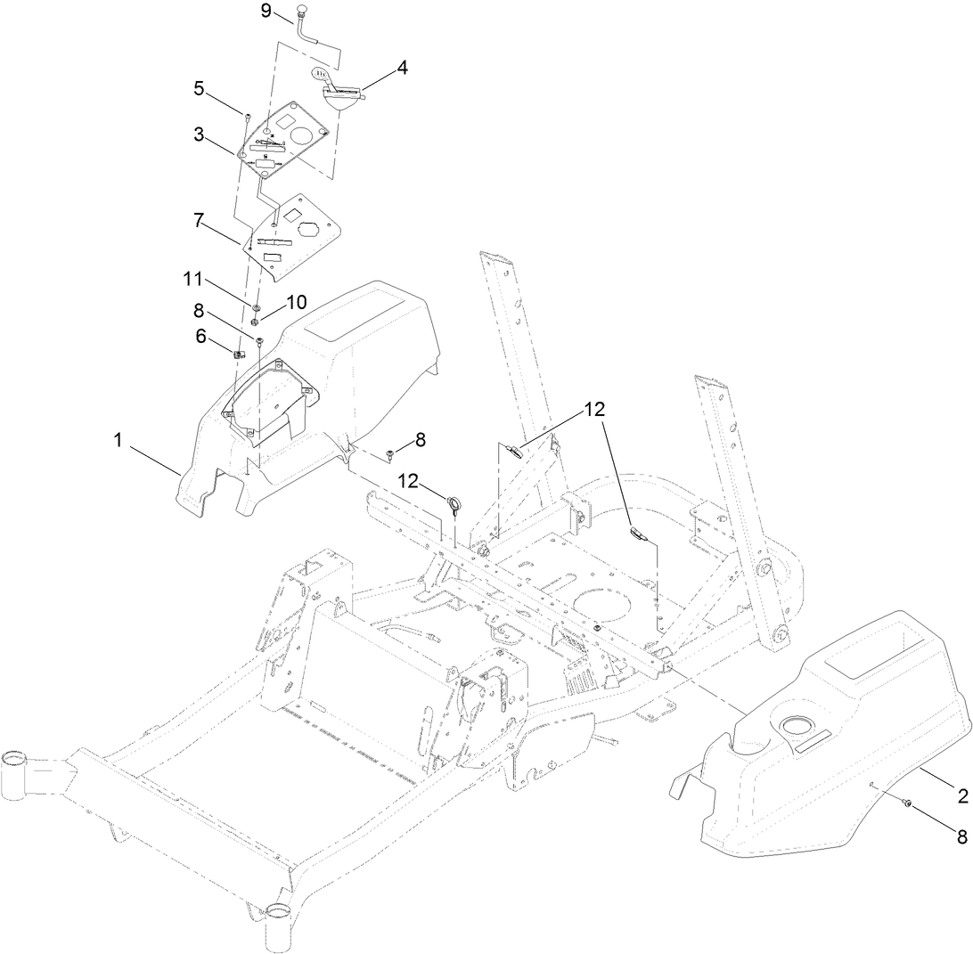 Control Panel and Body Styling Pod Assembly