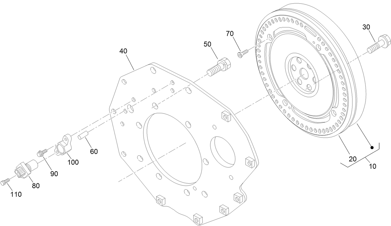 Flywheel and Sensor Switch Assembly