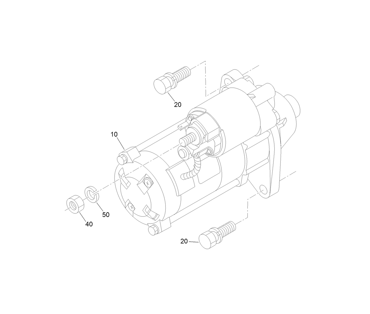 Starter Installation Assembly