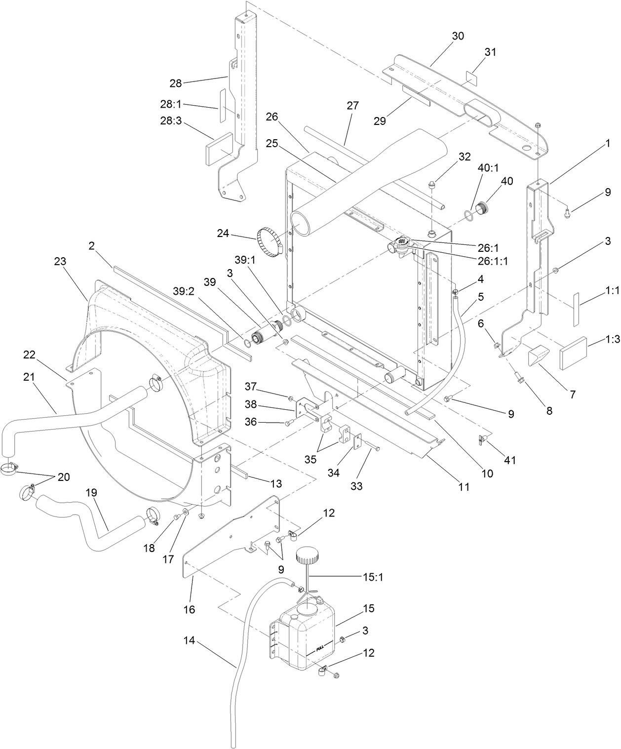 Radiator and Fan Assembly