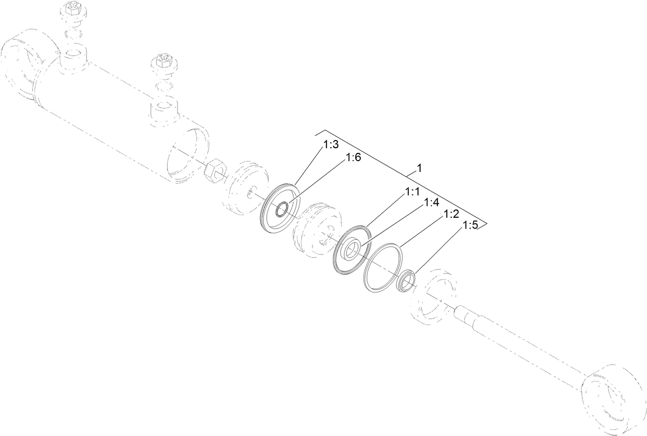 Steering Cylinder Assembly No. 121-1534