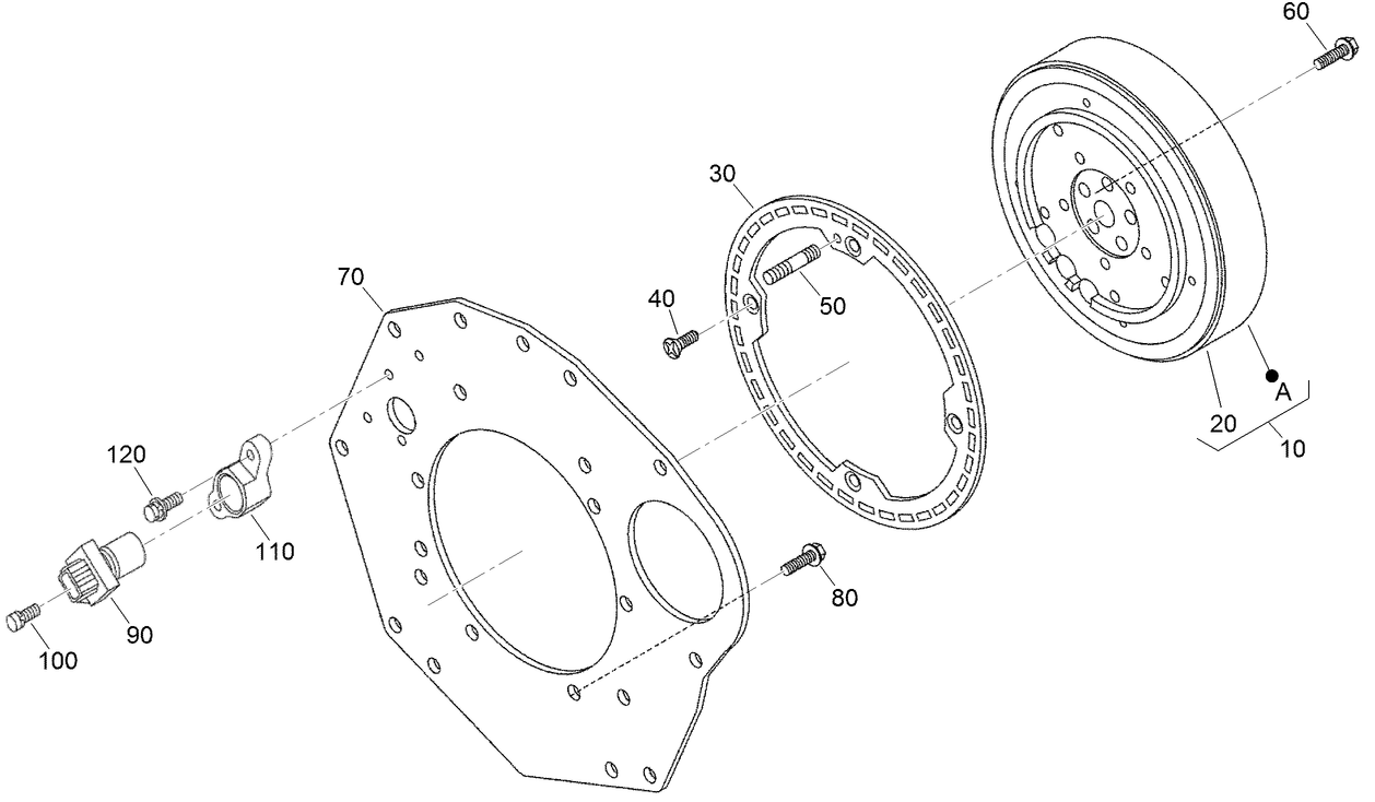Flywheel and Sensor Switch Assembly
