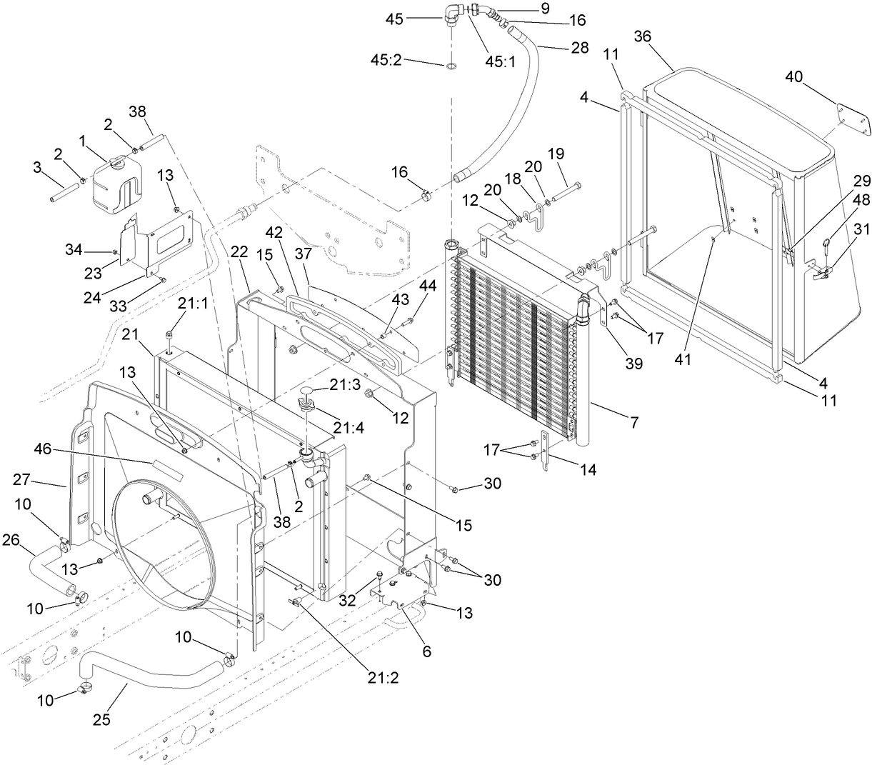 Radiator and Hydraulic Cooler Assembly