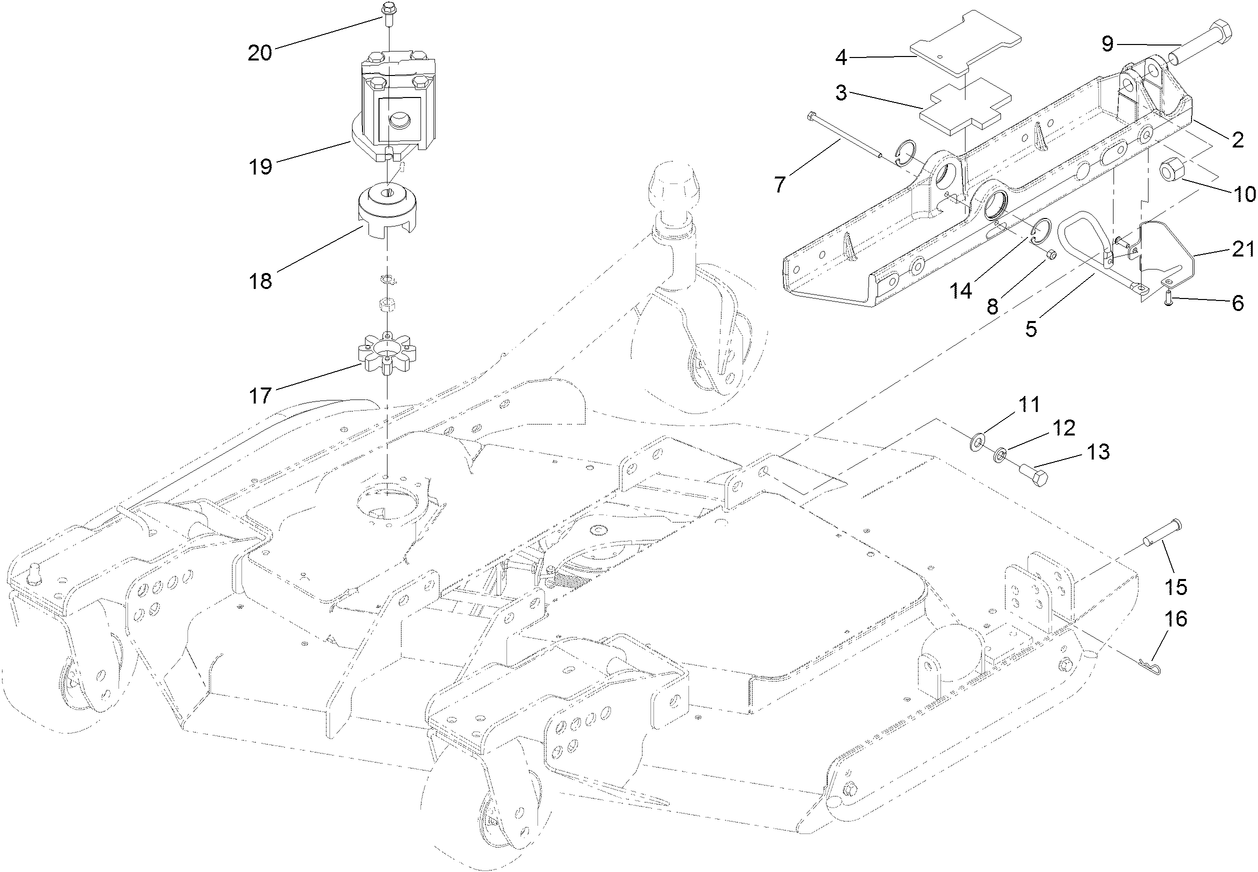 Right Deck Mount Assembly