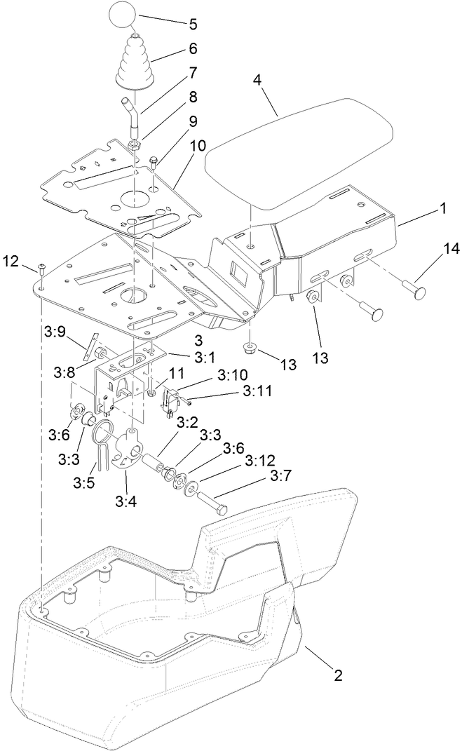 Console and Reel Control Assembly