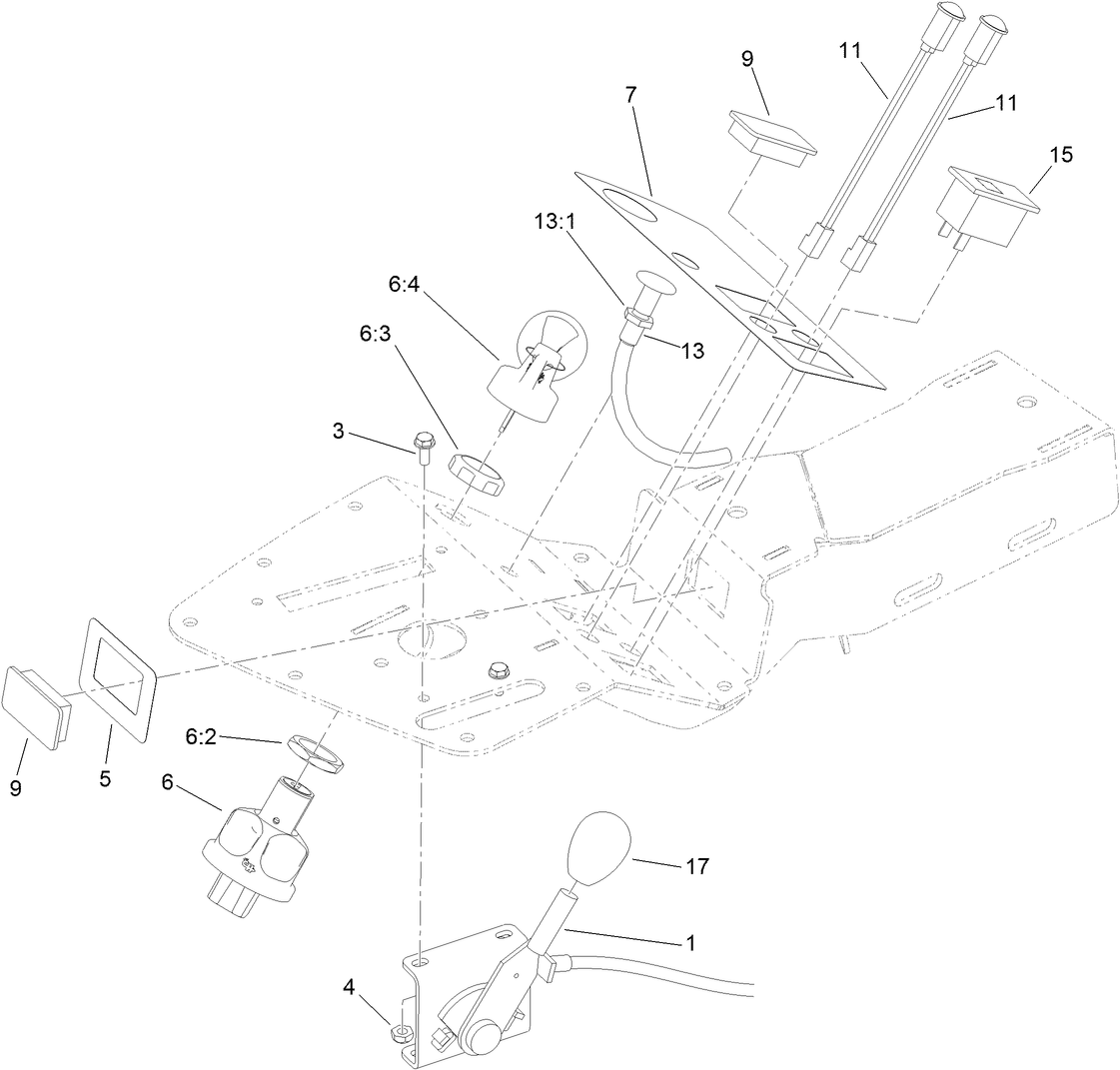 Ignition, Throttle and Choke Control Assembly