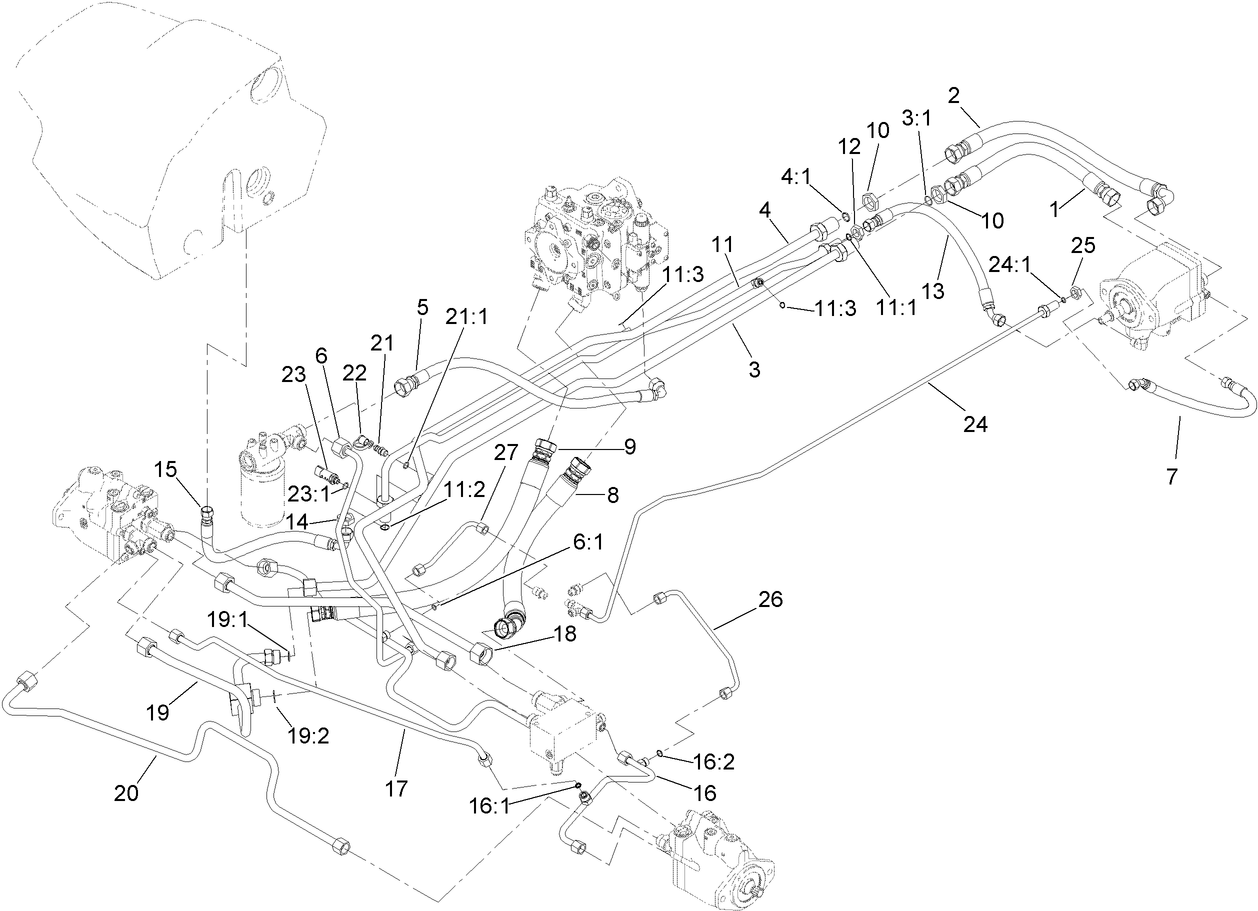 Hydraulic Traction Circuit Assembly