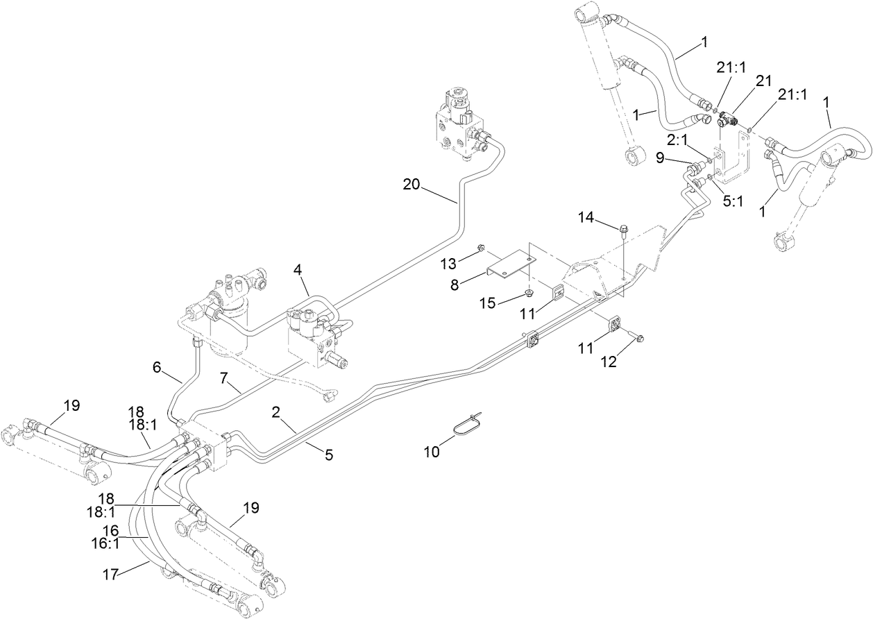 Deck Lift Hydraulic Assembly